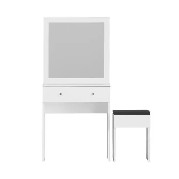 Sminkbord Hanah Home Felix Vit Spånskiva 65x139x35 cm - Toalettbord - 8684282460275 - 1