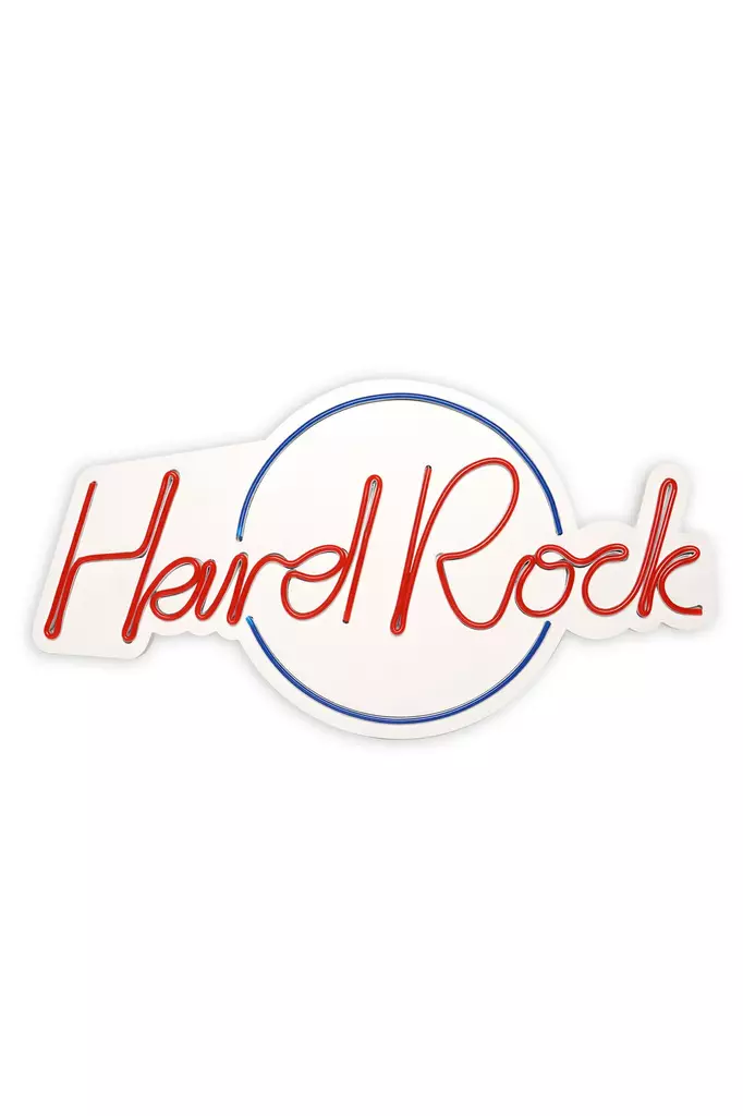 Led Väggdekor Wallity Hard Rock Blå Röd Plast 32x60 cm - Ljussmycken och ljusfigurer - 8683342865265 - 1