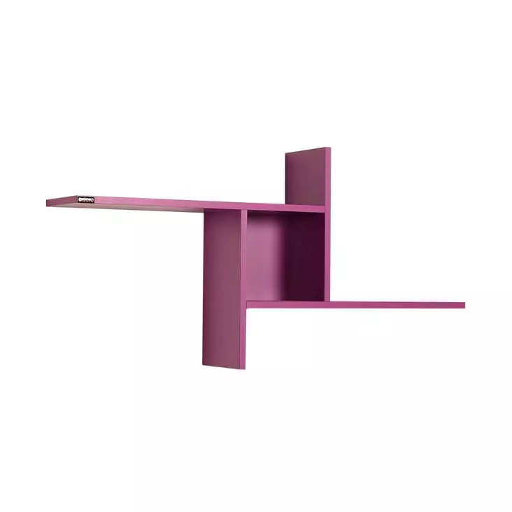 Vägghylla Hanah Home Raf04Uu1 Lila Spånskiva 100x50x18 cm - Vägghyllor - 8684282333425 - 1