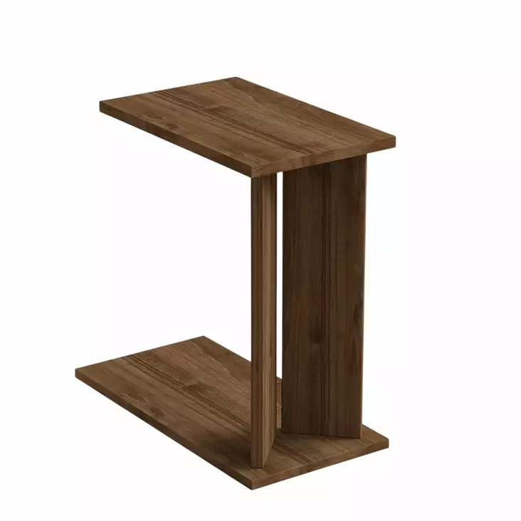 Sidobord Hanah Home Lun Valnöt Spånskiva 25x48,6x50 cm - Sidobord och extrabord - 8684283803385 - 1