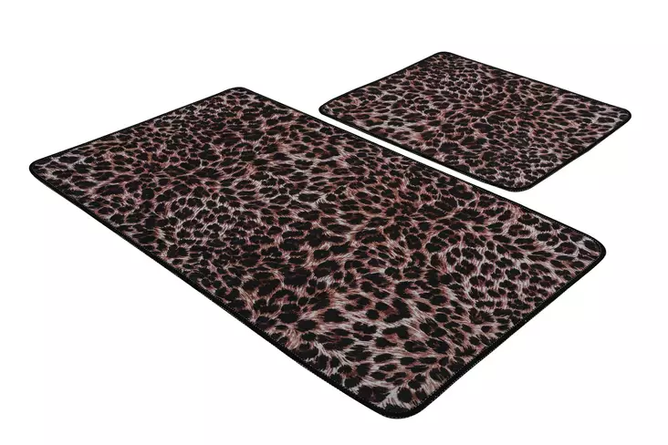 Badrumsmatta Set Mijölnir Flerfärgad Antibakteriell Halkfri 100% Polyester 50x60 cm & 60x100 cm - Badrumsmattor och våtrumsmattor - 8682870914865 - 1