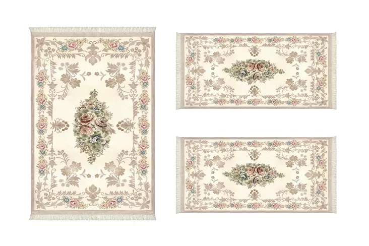 Matta Conceptum 310C03716Kr Flerfärgad Polyester 80x150 cm 60x100 cm - Små mattor och gångmattor - 8683342001205 - 1