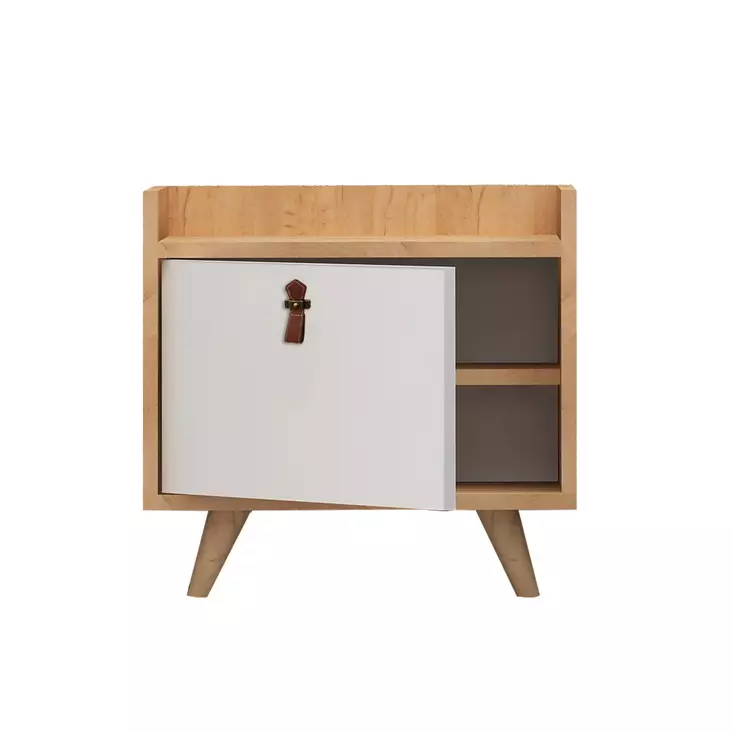 Sängbord Hanah Home Dopo Ek Spånskiva 50x55x40 cm - Nattduksbord - 8681875207415 - 1