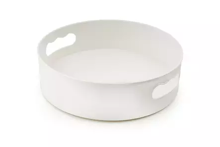 Bricka Hermia Vit Plast 22x7 cm - Serveringsfat - 8683342632546 - 1