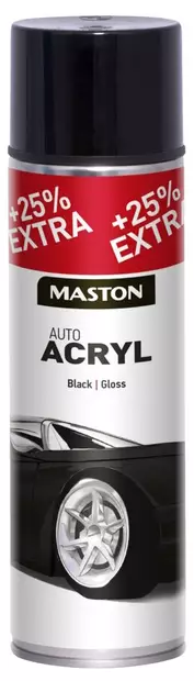 Maston Spray-maali kiilt=C3=A4v=C3=A4 musta - Billackfärger - 6412490024956 - 1