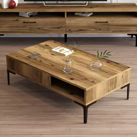 Soffbord Hanah Home Istanbul Valnöt Spånskiva 105x32,6x60 cm - Soffbord - 8683342719056 - 2