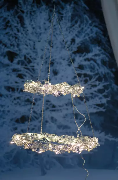 Helmivalokranssi hopea 60 Led p=C3=A4=C3=A4kuva=20 - Dekorationsljus - 6410412668196 - 1