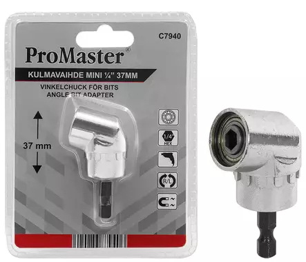 Vinkelchuck för bits 1/4" x 37mm - Borr och hålsågar - 6420286879406 - 1