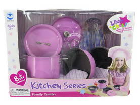 Little chef pinkki kattilasetti pääkuva  - Hemets rollspel och affärsrollspel - 0746856410036 - 1