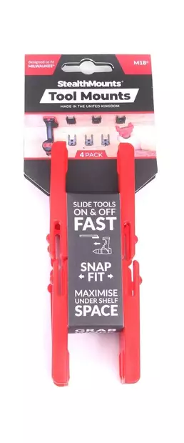 StealthMounts maskinhållare för Milwaukee chassi 4st - Batterier och laddare - 6503279368986 - 1
