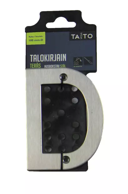 Talokirjain 100 mm ter=C3=A4s D - Postlådor och husnummer - 6416096440066 - 1