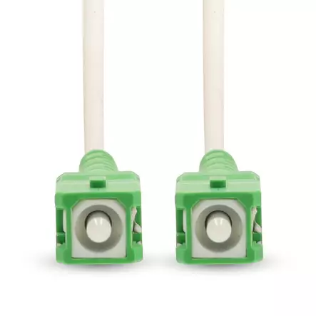 Patchkabel av glasfiber | SMF (Single Mode Phase) | SC/APC | SC/APC | 100 Gbps | 2.00 m | Vit | Gift Box with Euro Lock - Dator och nätverk - 5412810464296 - 10