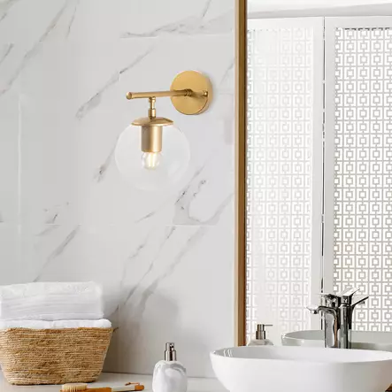 Vägglampa Opviq Roe Shiny Gold Metall 15 x 24 cm - Tak- och vägglampor - 8683342388016 - 2