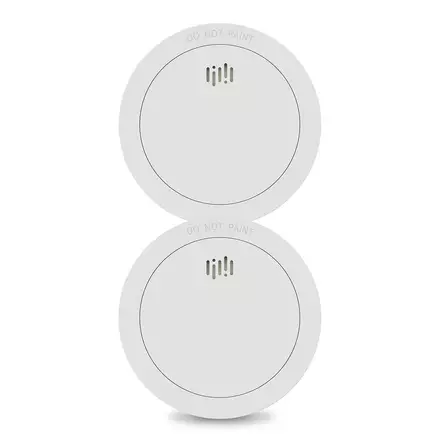 2x Rökdetektor med 10 års batteritid och sensorns drifttid Vit - Brandvarnare och kolmonoxidvarnare - 8711902093206 - 11