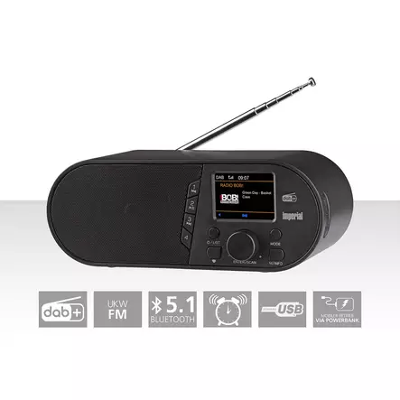 DABMAN d105 Kompakt DAB+ /FM / Bluetooth-radio Svart - Radioapparater - 4024035314006 - 10