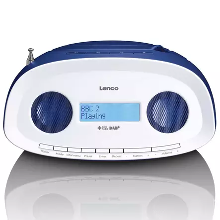 Bärbar DAB+/FM-radio med CD- och USB-spelare Blå - Radioapparater - 8711902036036 - 10