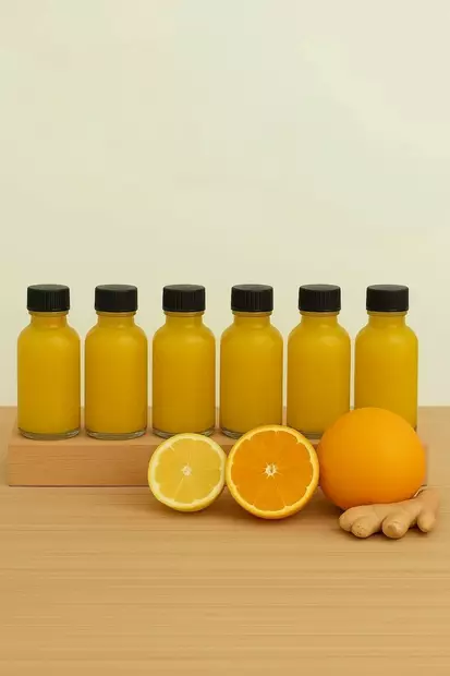 Glasflaskset Hermia Transparent Svart Glas 6 Delar - Serveringsfat - 8684283873746 - 2