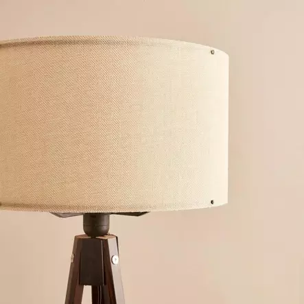 Golvlampa Opviq AYD-3450 Cream Trä Tyg 140 x 21 cm - Golv- och bordslampor - 8683742105596 - 2