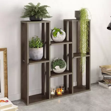 Hyllsystem Hanah Home Nevada Valnöt Spånskiva 89,6x93,2x21,9 cm - Vägghyllor - 8681875670806 - 2