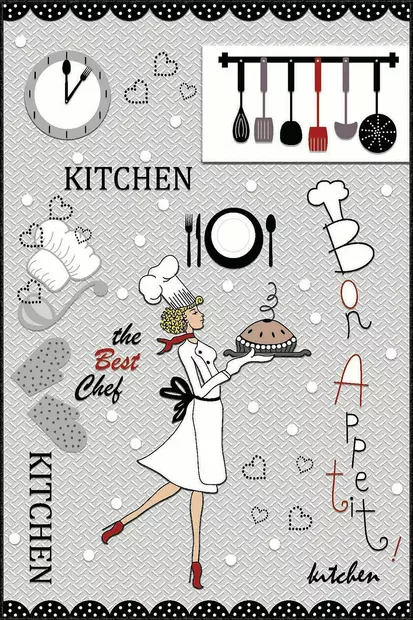 Matta Conceptum Wookece256 Flerfärgad Polyester 50x80 cm - Små mattor och gångmattor - 8683342309516 - 2