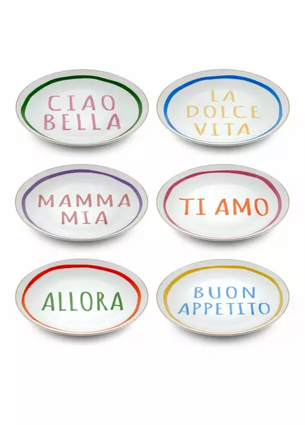 Assietter Set Hermia Flerfärgad Porslin 6 Delar - Tallrikar - 8684283782666 - 2