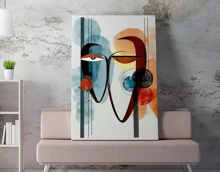 Canvastavla Wallity Flerfärgad Bomull/Polyester 50x70 cm - Tavlor och ramar - 8683342997386 - 2