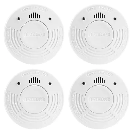 Rökdetektor med 10 års batteri- och sensortid 4-pack Vit - Brandvarnare och kolmonoxidvarnare - 8711902089476 - 2