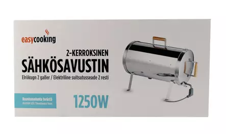 Elrök 1250W Easy Cooking - Två våningar - Rökar - 6430058410126 - 2