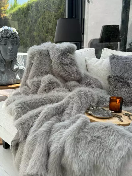 Sofföverdrag Aberto Design Lolita Grå Polyester 200x75 cm - Överkast och plädar - 8684283712816 - 1