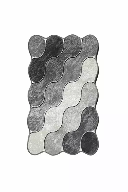 Matta Conceptum Circle Grå Polyester 100x160 cm - Stora och medelstora mattor - 8683743782536 - 1