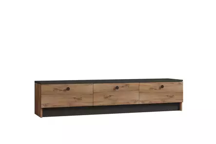 TV-bänk Hanah Home Pega Svart Spånskiva 160x35x35 cm - TV-bänkar - 8681875683356 - 1