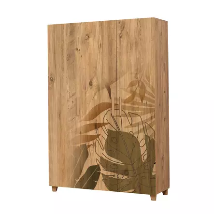 Garderob Hanah Home Leva Hedera Forest Furu Spånskiva 120x189x48 cm - Garderober - 8683743421916 - 1