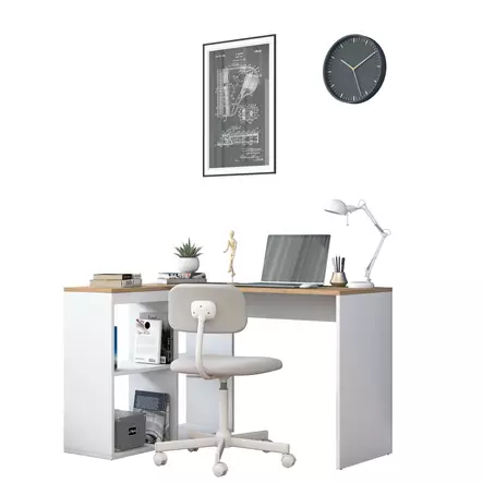 Skrivbord Hanah Home HA113 Ek Spånskiva 120x74,8x50 cm - Skrivbord - 8683342593816 - 1