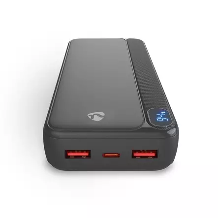 Powerbank | 20000 mAh | 1.5 / 1.67 / 2.0 / 2.22 / 3.0 A | Antal utgångar: 3 | Utgångsanslutning: 1x USB-C / 2x USB-A | Ingångsanslutning: 1x USB-C | PD3.0 20W | Litium-polymer | Display - Powerbanks - 5412810470716 - 10