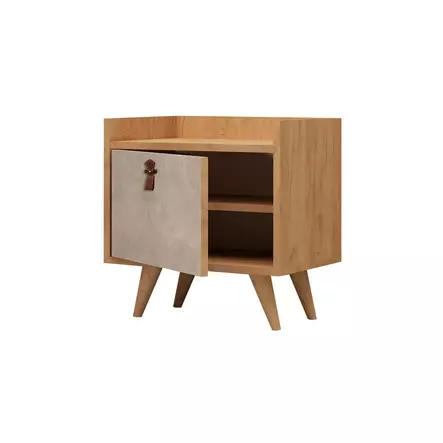 Sängbord Hanah Home Paju Ek Spånskiva 50x55x40 cm - Nattduksbord - 8681875126686 - 1