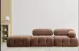 Fåtölj Atelier del Sofa Bubble 1R Brun Bouclé Polyester 95x95x75 cm - Soffor - 8683743323876 - 6