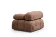 Fåtölj Atelier del Sofa Bubble 1R Brun Bouclé Polyester 95x95x75 cm - Soffor - 8683743323876 - 2