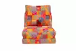 Bäddfåtölj Atelier del Sofa Taida Multicolor Patchwork Digitaltyg 185x60x26 cm - Bäddsoffor - 8683342977876 - 5