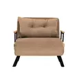 1-sits bäddsoffa, ljusbrun, 175 cm bred, 60 cm djup, tålig, mångsidig, bekväm - Soffor - 8684283031146 - 6