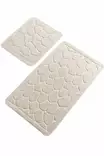 Badrumsmatta Set Mijölnir Flerfärgad 100% Bomull Antibakteriell Halkfri 50x60 cm & 60x100 cm - Badrumsmattor och våtrumsmattor - 8681875272406 - 1