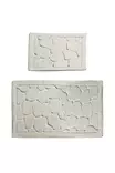 Badrumsmatta Set Mijölnir Flerfärgad 100% Bomull Antibakteriell Halkfri 50x60 cm & 60x100 cm - Badrumsmattor och våtrumsmattor - 8681875279566 - 1