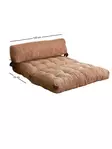 2-sits bäddsoffa Atelier del Sofa Fold Kadife Camel Polyester 120x75x79 cm - Bäddsoffor - 8684282400226 - 10