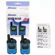 Walkie-Talkie Set | 2 handenheter | Upp till 7 km | Frekvenskanaler: 8 | PTT / VOX | 24 h standby | Headsetutgång | Inbyggd ficklampa | Svart - Walkie-talkies och megafoner - 8712412585786 - 75