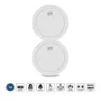 2x Smoke detector with 10 years battery and sensor runtime White - Nyckelfinnare - 8711902093206 - 50