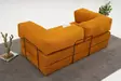 3-sits soffa Atelier del Sofa Comfort Orange Chenille 190x95x75 cm - Soffor - 8684283436286 - 4