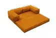 3-sits soffa Atelier del Sofa Comfort Orange Chenille 190x95x75 cm - Soffor - 8684283436286 - 9