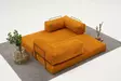 3-sits soffa Atelier del Sofa Comfort Orange Chenille 190x95x75 cm - Soffor - 8684283436286 - 6