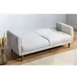 3-sits bäddsoffa Atelier del Sofa Aria Cream Linne 205x80x85 cm - Bäddsoffor - 8681875323856 - 6