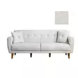 3-sits bäddsoffa Atelier del Sofa Aria Cream Linne 205x80x85 cm - Bäddsoffor - 8681875323856 - 1