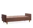 3-sits bäddsoffa Atelier del Sofa Hiko Brun Polyester 200x75x83 cm - Bäddsoffor - 8683742527626 - 5